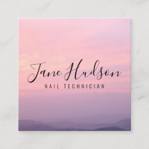 Elegante einfache minimalistische editierbare Visi Quadratische Visitenkarte