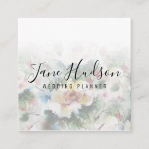 Elegante einfache minimalistische editierbare Visi Quadratische Visitenkarte