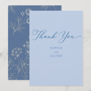 Elegante einfache minimalistische Hochzeit Danke K