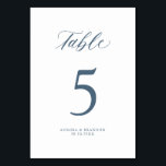 Elegante, einfache Minimalistische Hochzeit Tischnummer<br><div class="desc">Einfache Minimalistische Dusty blauen Schiefer Hochzeit Tischnummer. Weitere passende Designs und Variationen finden Sie in meinem "Blitzweddingpaperie" Shop. Und zögern Sie nicht,  mich für weitere Anpassungen oder Match-Artikel zu kontaktieren.</div>