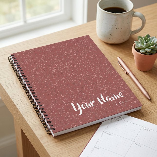 Elegante einfache minimalistischer trendiger Boho- Notizbuch (Von Creator hochgeladen)