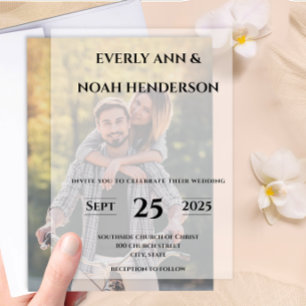 Elegante Einfache moderne Minimalistische Hochzeit