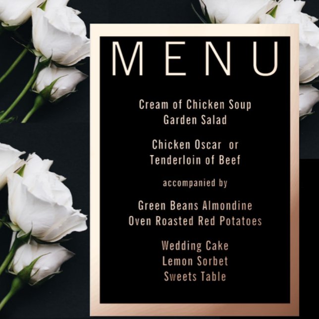 Elegante Einfache moderne Minimalistische Hochzeit Folieneinladung (Von Creator hochgeladen)