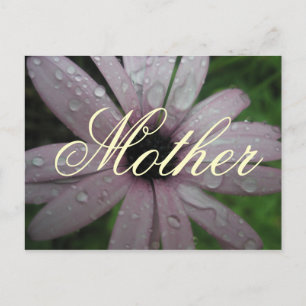 Elegante einfache Mutterblume Postkarte