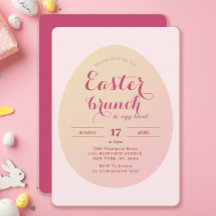 Elegante einfache Ostern Brunch Ei Hunt Soft Pink