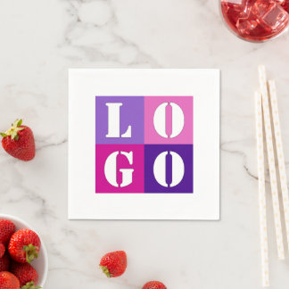 Elegante, einfache Personalisierte Hochzeit Serviette