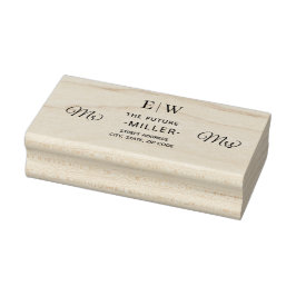 Elegante Einfache Pfirsicheife Gummistempel