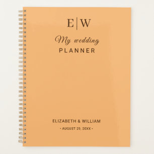 Elegante Einfache Pfirsicheife Planer