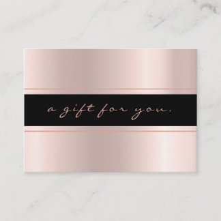 Elegante einfache Rose Gold Ombre Rabattkarte