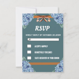 Elegante, einfache RSVP-Karte RSVP Karte