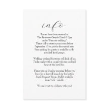 Elegante, einfache Schwarz-Weiß-Informationen zur 