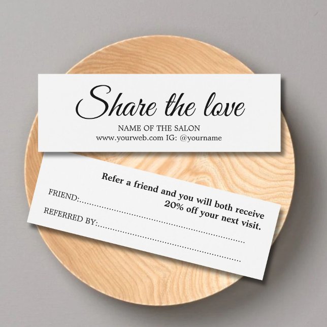 Elegante Einfache Schwarz-weiße Beauty Salon (Von Creator hochgeladen)