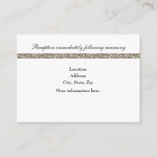 Elegante einfache silbrige begleitkarte