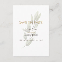 Elegante einfache Wasserfarbenwelt Moderne Save The Date