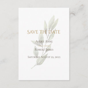 Elegante einfache Wasserfarbenwelt Moderne Save The Date