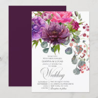 Elegante einfarbige Hochzeit der Wasserfarben