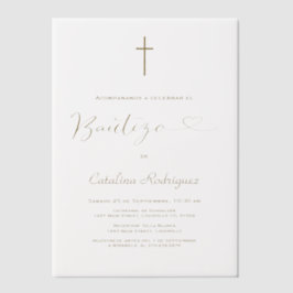 Elegante Einladung De Bautizo Hija Girl Taufe