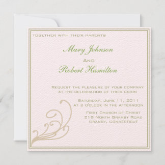 Elegante Einladung mit Scroll Detail