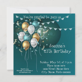 Elegante Einladung zum Geburtstag