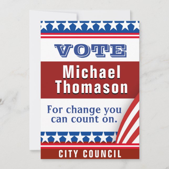 Elegante Einladung zum politischen Abendessen (Vorderseite)