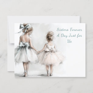 Elegante Einladung zum Schwester-Tag-Brunch – Past Postkarte