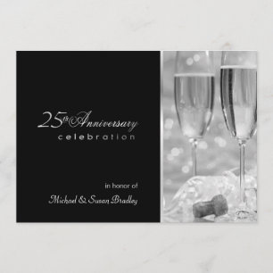 Elegante Einladung zur 25-Jahres-Jubiläumsfeier