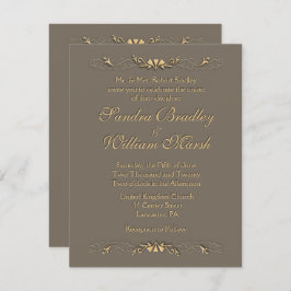 Elegante Einladung zur Hochzeit