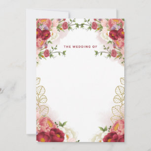 Elegante Einladung zur Hochzeit Personalisierte L