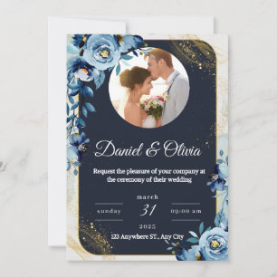 🌸 elegante Einladung zur Hochzeit von Flora 🌸