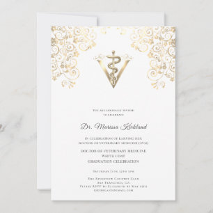 Elegante Einladung zur weißen Mantelzeremonie für 