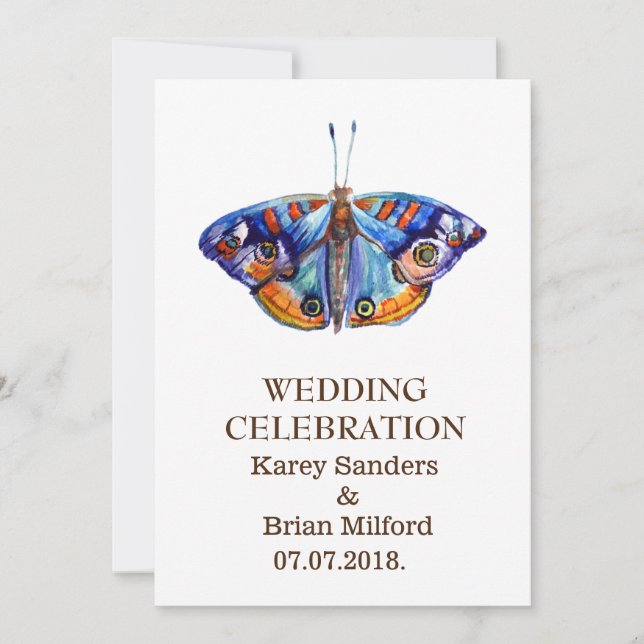 Elegante Einladungen für Hochzeiten (Vorderseite)