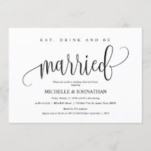 Elegante Einladungs-Karte für Hochzeiten Probe Din