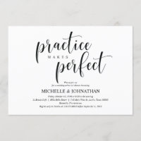 Elegante Einladungs-Karte für Hochzeiten Probe Din