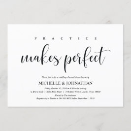 Elegante Einladungs-Karte für Hochzeiten Probe Din Einladung