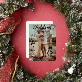 Elegante Einladungskarte Folieneinladung