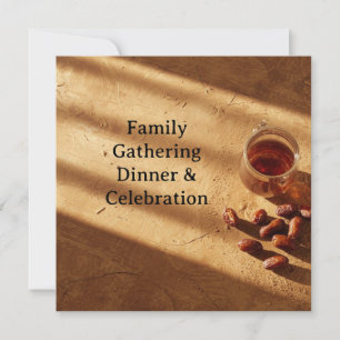 Elegante Einladungskarte für ein Abendessen Einladung