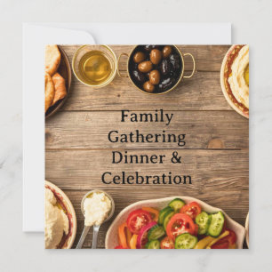 Elegante Einladungskarte zum Abendessen Einladung