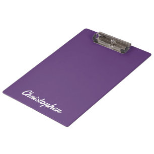Elegante einzelne Einzelfarbe Minimalistisch Klemmbrett