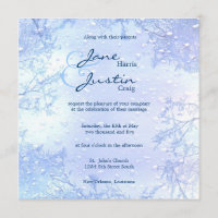 elegante eisige Hochzeit des Wintereisblaus laden