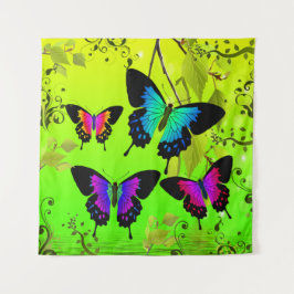 Elegante elegante Butterflies Wandteppich