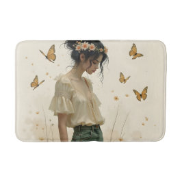 Elegante Eleganz im Schmetterlingstanz Badematte