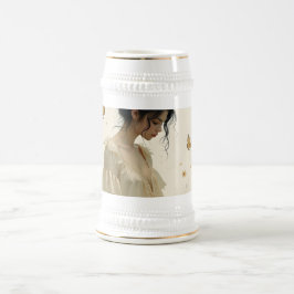 Elegante Eleganz im Schmetterlingstanz Bierglas