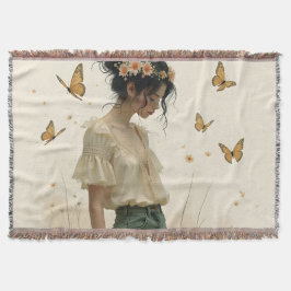 Elegante Eleganz im Schmetterlingstanz Decke