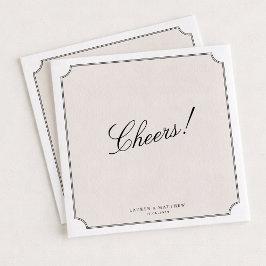 Elegante Elfenbein-Hochzeitsservietten mit Doppelr Serviette