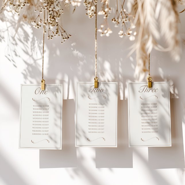 Elegante Elfenbein- und Aschenhochzeitkarten (Von Creator hochgeladen)