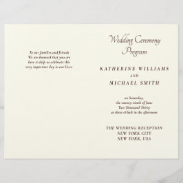 Elegante Elfenbein- und Creme-Minimal-Hochzeitspro