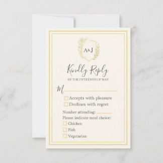 Elegante Elfenbeinküche Imitats Gold 3 Mahlzeiten RSVP Karte