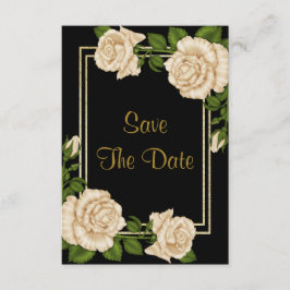 Elegante Elfenbeinküste Rose & Gold Glitzer Save t Save The Date