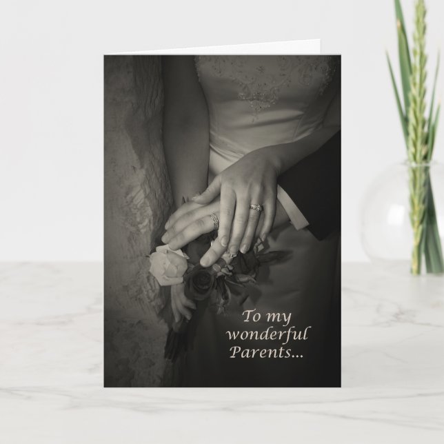 Elegante Eltern danken Ihnen für die Hilfe-Karte f Dankeskarte (Vorderseite)