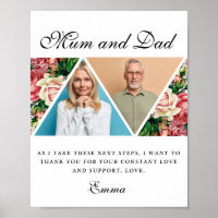 Elegante Eltern der Braut Geschenk Danke, Geschenk